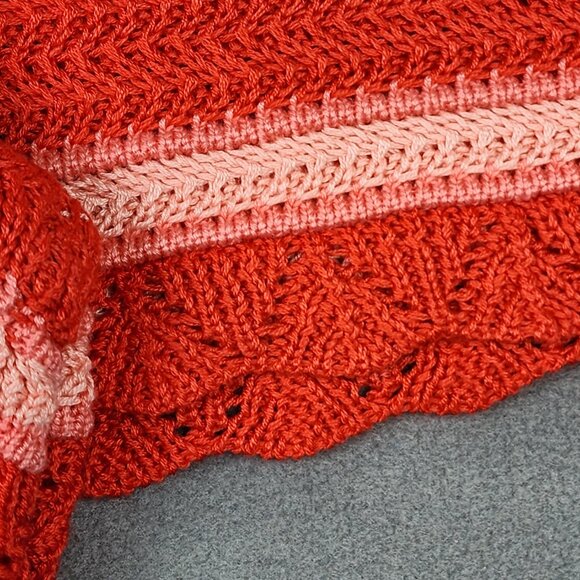 Madden NYC Crochet Shorts Women's Size Medium 7-9 Poppy Red Beach NWT - Picture 4 of 10